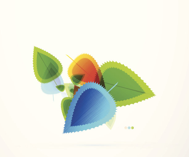 矢量颜色叶抽象背景图片下载