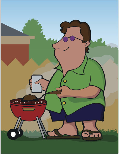 烧烤的人图片下载