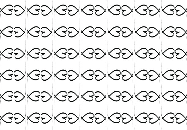 手绘时尚爱心图案图片下载