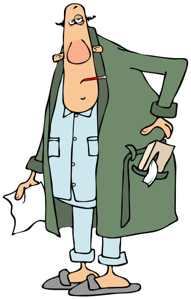 带纸巾的病人图片下载