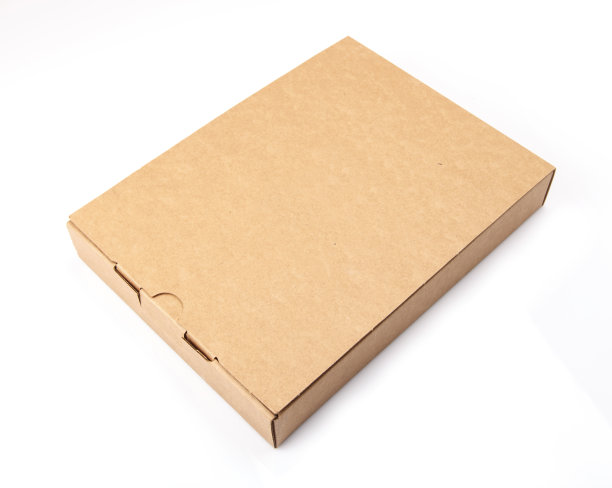 包装棕色纸板箱孤立在白色背景上图片下载