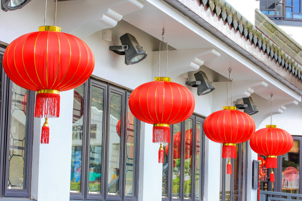 中国红的灯图片下载