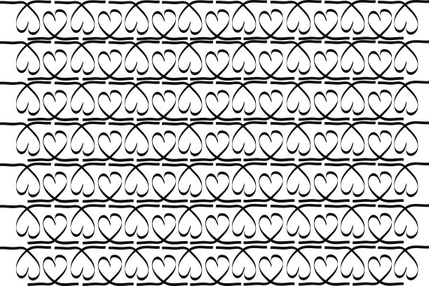 手绘时尚爱心图案图片下载