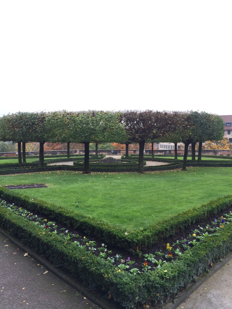 纽伦堡，自然背景-城市中的花园几何图片下载