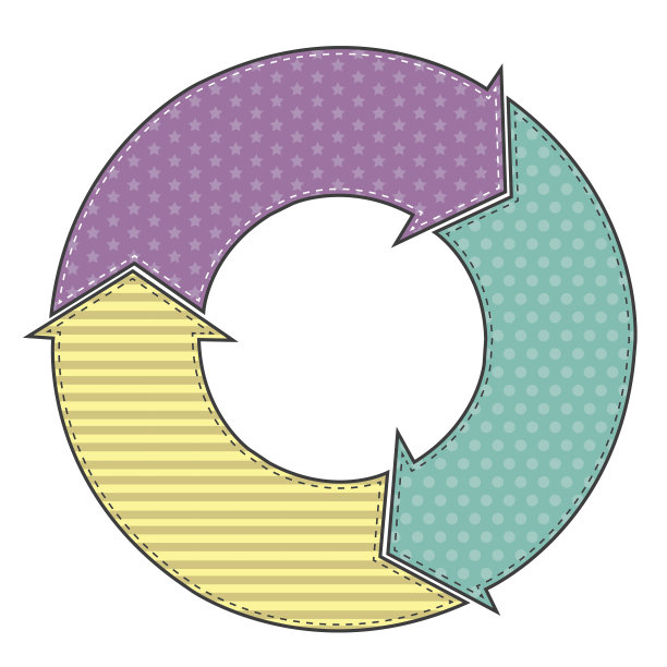 带图案的箭头圆图片下载