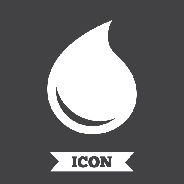 水滴标志图标。撕裂的象征。图片下载