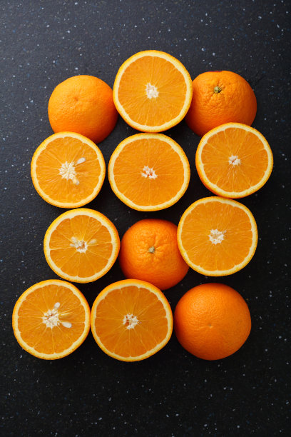 新鲜的橙子背景图片下载