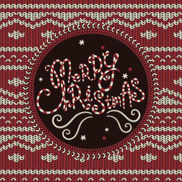圣诞快乐编织背景图片下载