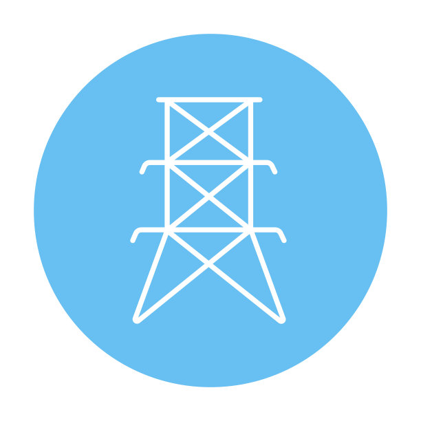 铁塔线路图标图片下载