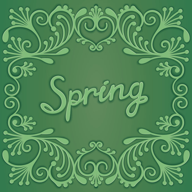 带图案的弹簧卡片图片下载