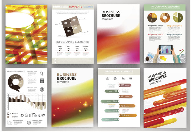 红色和橙色的商业背景和抽象的概念信息图片下载