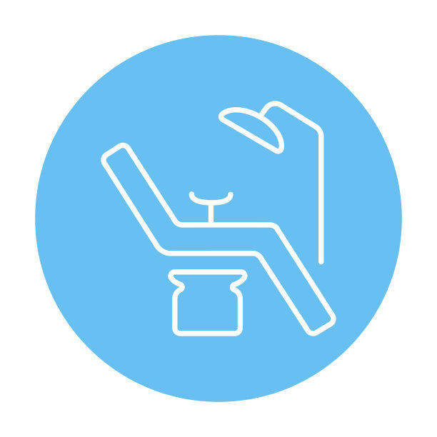 牙科椅线图标图片下载