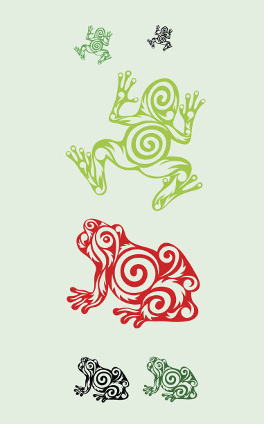 青蛙点缀图片下载