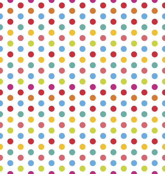 无缝圆点背景，彩色图案的纺织品图片下载