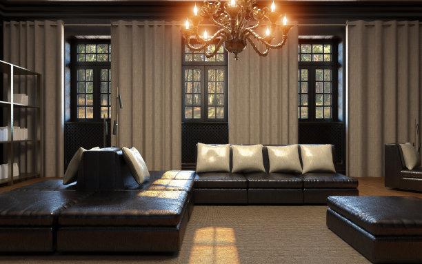 室内的3d渲染图片下载