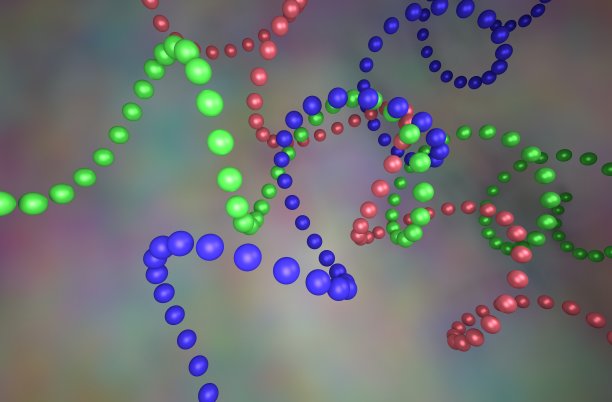 3D彩球链图片下载