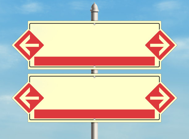 空白的路标图片下载