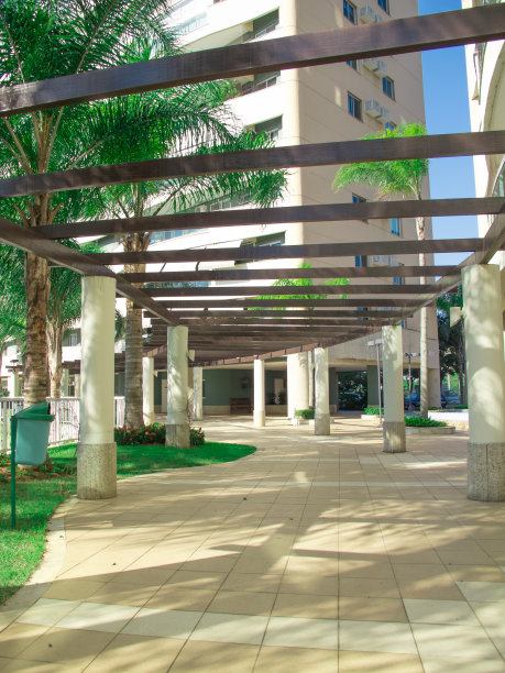 户外波特兰木制凉棚图片下载