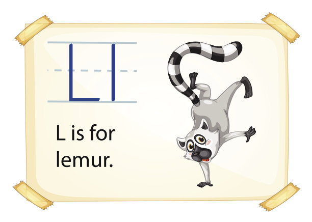 字母L代表狐猴图片下载