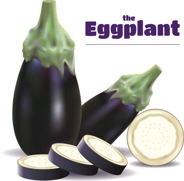 茄子和切片图片下载