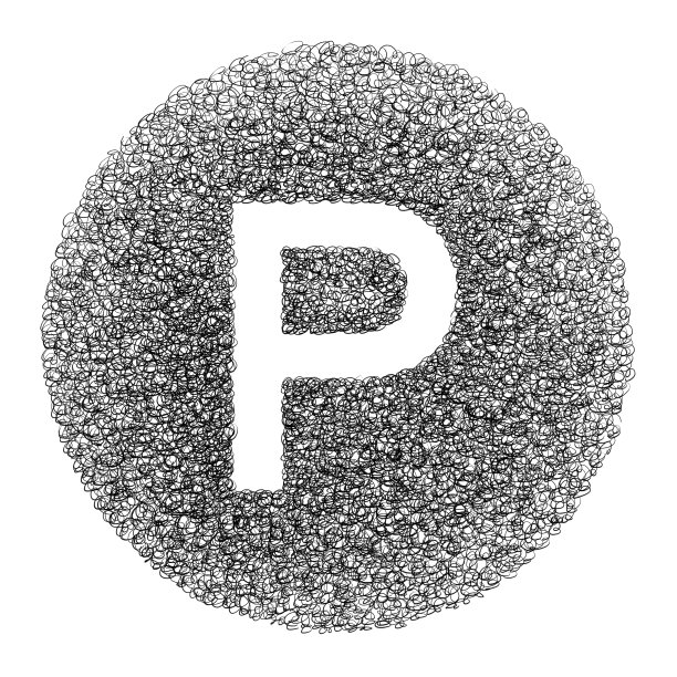 手绘字体与图形笔在白色的背景图片下载