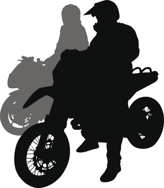 两个运动自行车素材图片