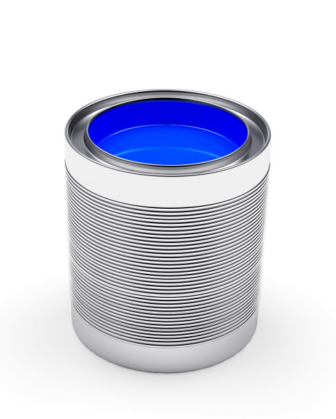 开了一家用蓝色油漆的银行图片下载