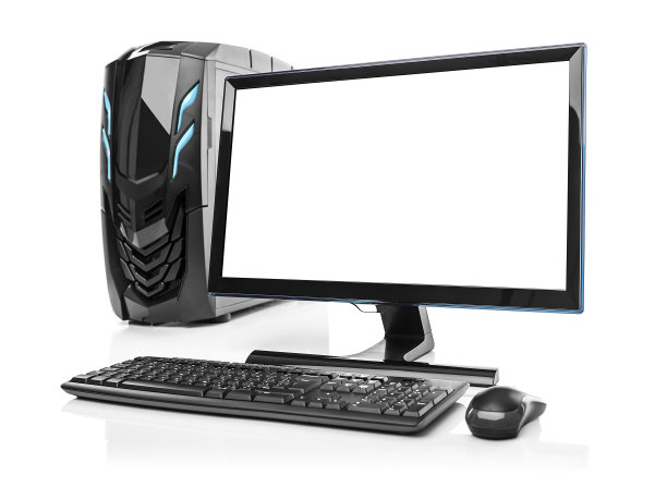 台式机计算机隔离。图片下载