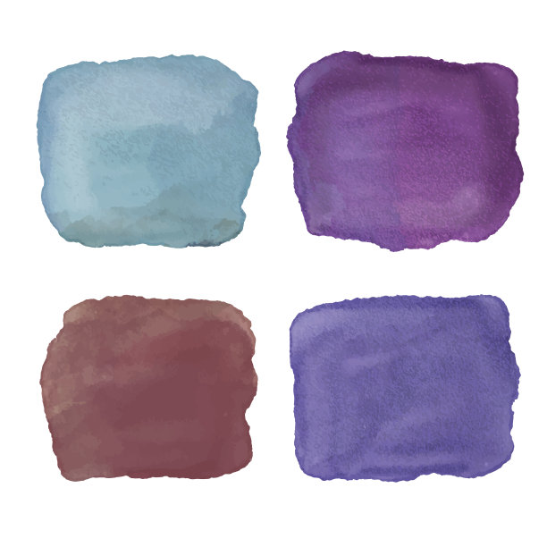 水彩设置复古深色油漆污渍图片下载