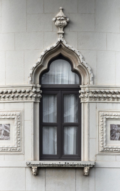 泰国政府大楼的窗户正面图片下载