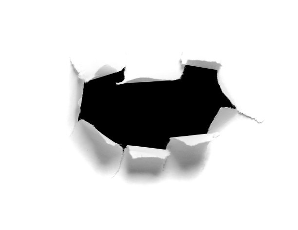 纸上有个洞。图片下载