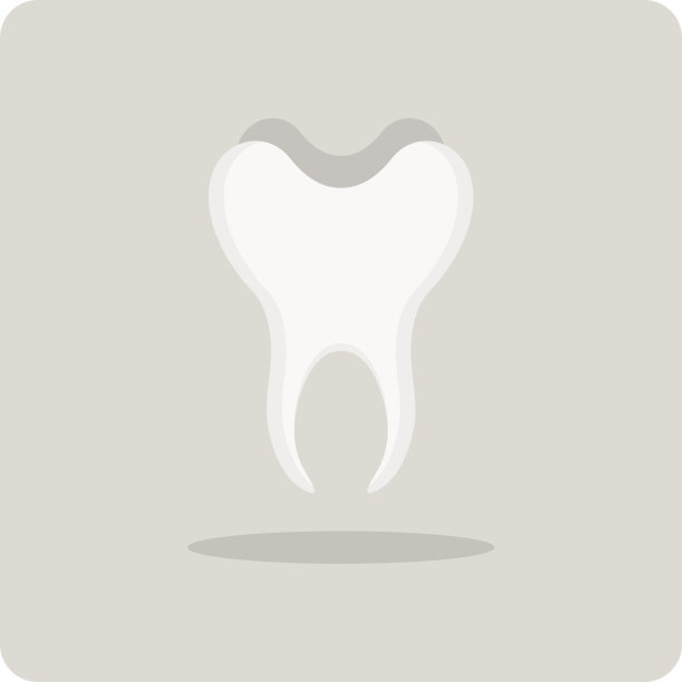 矢量的平面图标，牙齿图片下载