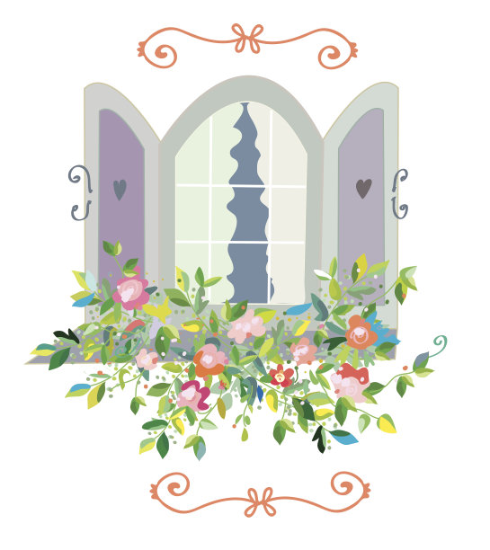 窗花卡-复古设计图片下载