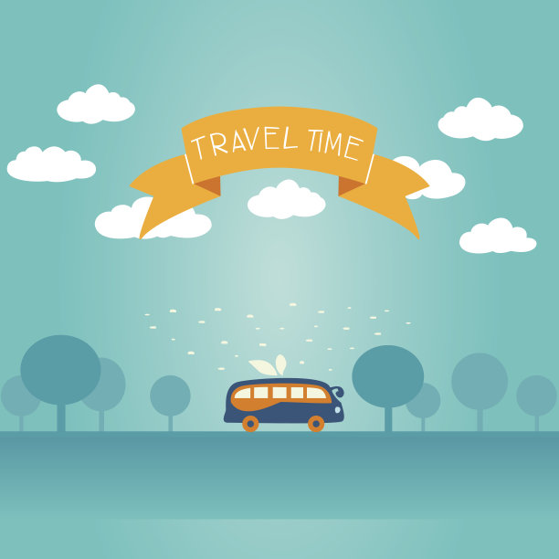 矢量卡-旅行时间图片下载