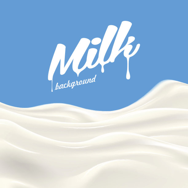 牛奶或酸奶喷溅矢量逼真的插图素材图片
