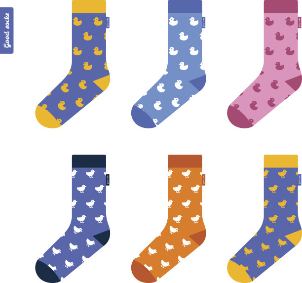 一套带有鸭子的袜子图片下载