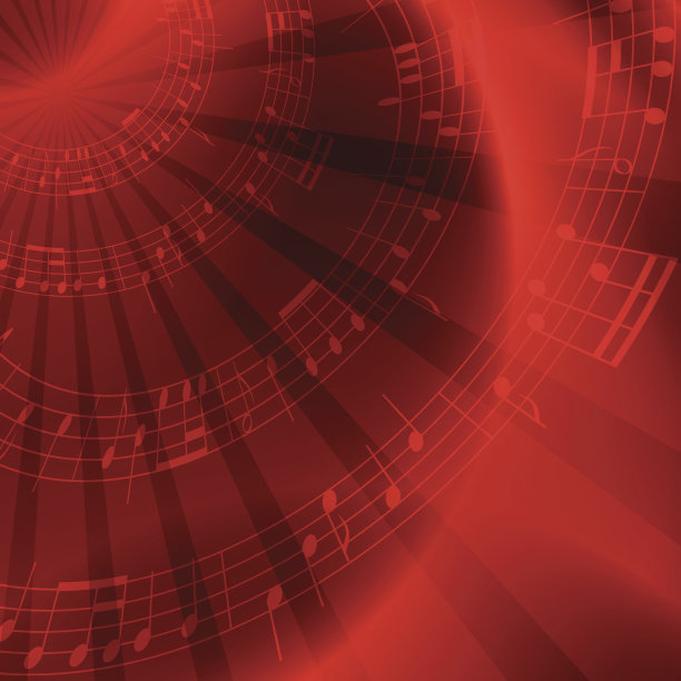 红色背景与注释-向量图片下载