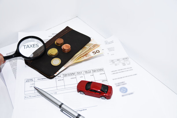 汽车文件的抽象组成。图片下载