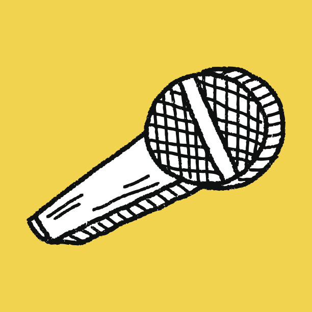 涂鸦麦克风图片下载