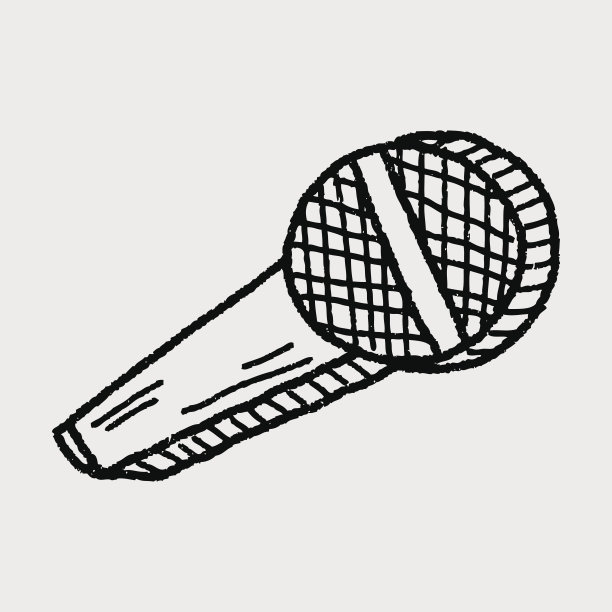 涂鸦麦克风图片下载