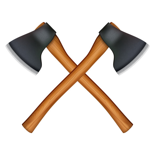 伐木工人斧头符号图片下载