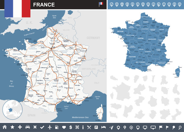 法国信息图-插图图片下载