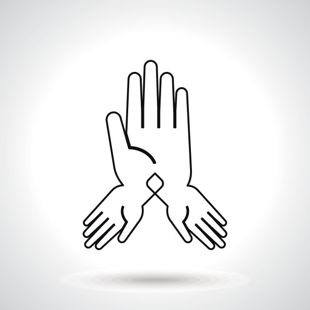 抽象的手向量图片下载