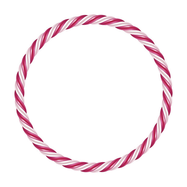 细圆形漩涡糖果手杖背景边界。硬糖框架图片下载
