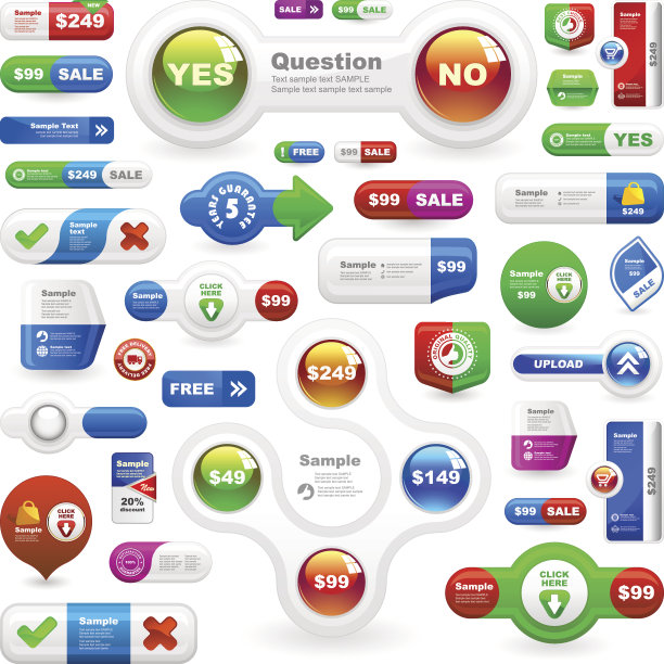 设计元素出售。图片下载