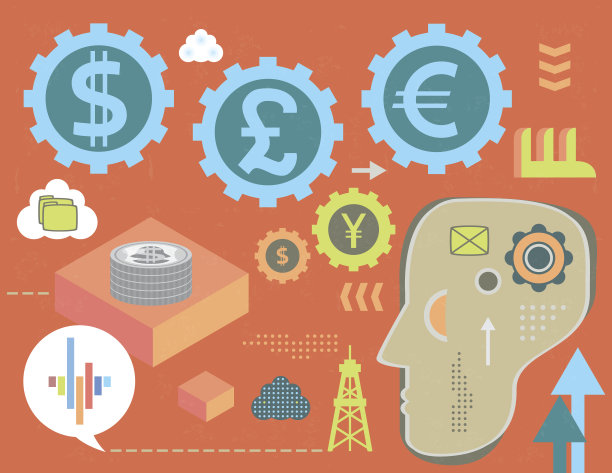 在货币兑换和能源的头脑思考图片下载