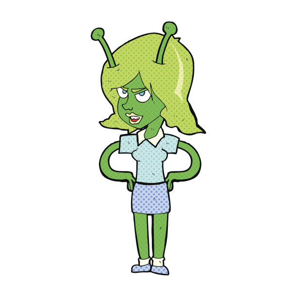 卡通外星女人图片下载