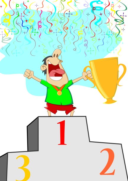 举起冠军奖杯图片下载