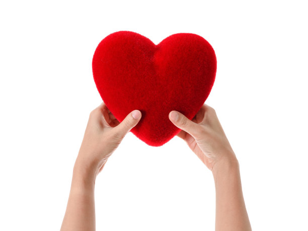 心在手中孤立图片下载