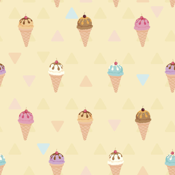 冰淇淋模式米色图片下载